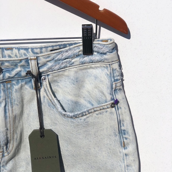 All Saints High Rise Acid Shorts - Picture 4 of 6